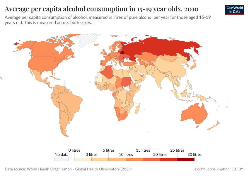A thumbnail of the "Average per capita alcohol consumption in 15-19 year olds" chart