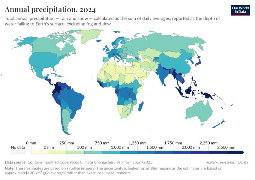 A thumbnail of the "Annual precipitation" chart