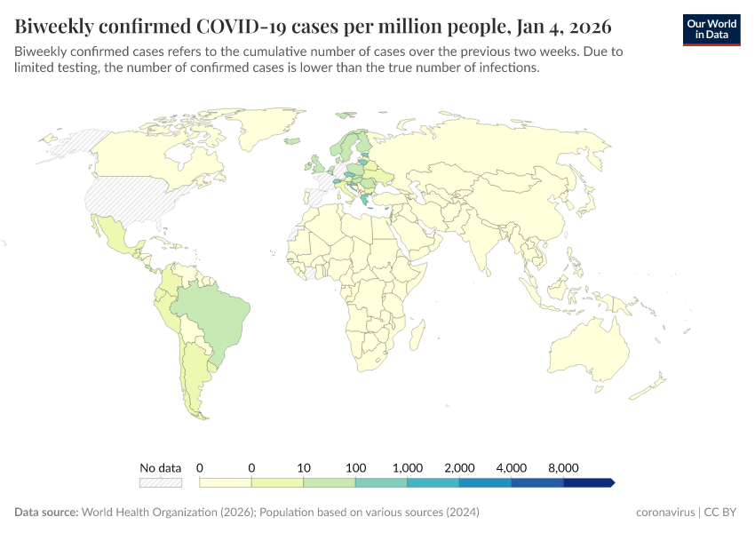 A thumbnail of the "Biweekly confirmed COVID-19 cases per million people" chart