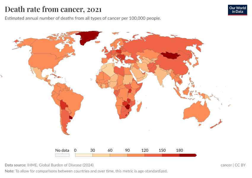 A thumbnail of the "Death rate from cancer" chart