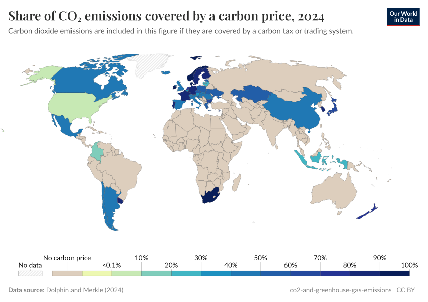 A thumbnail of the "Share of CO₂ emissions covered by a carbon price" chart