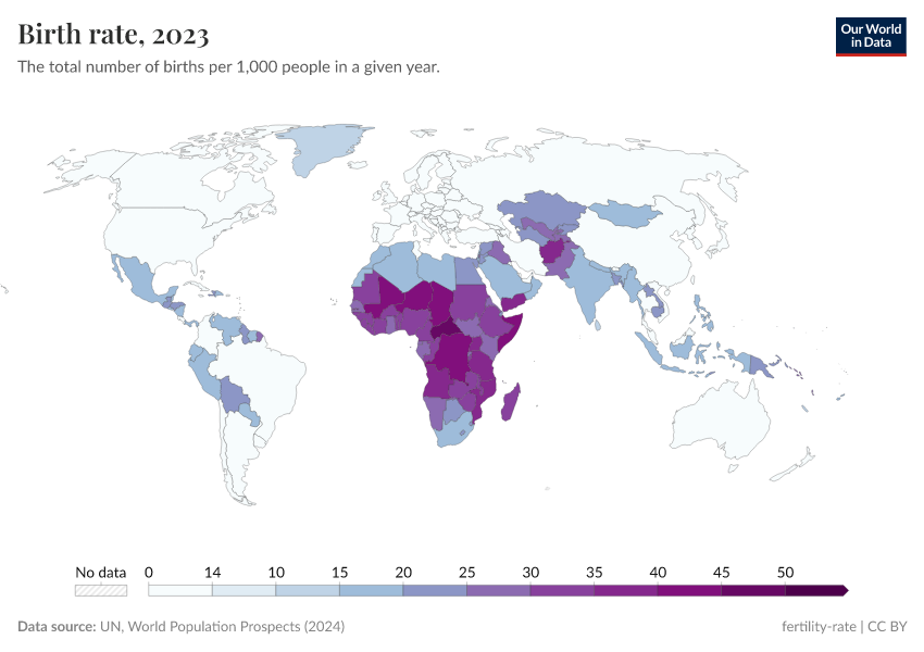 A thumbnail of the "Birth rate" chart