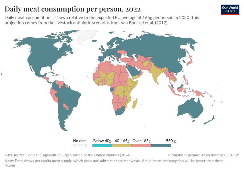 A thumbnail of the "Daily meat consumption per person" chart