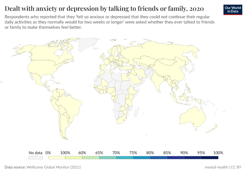 A thumbnail of the "Dealt with anxiety or depression by talking to friends or family" chart