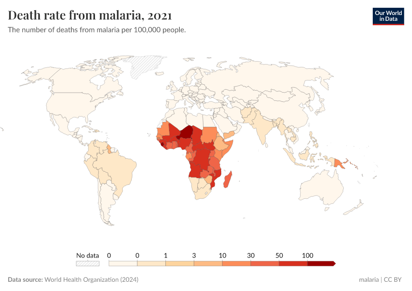 A thumbnail of the "Death rate from malaria" chart