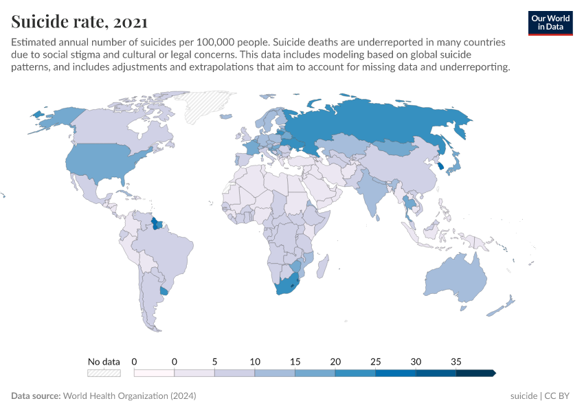 A thumbnail of the "Suicide rate" chart