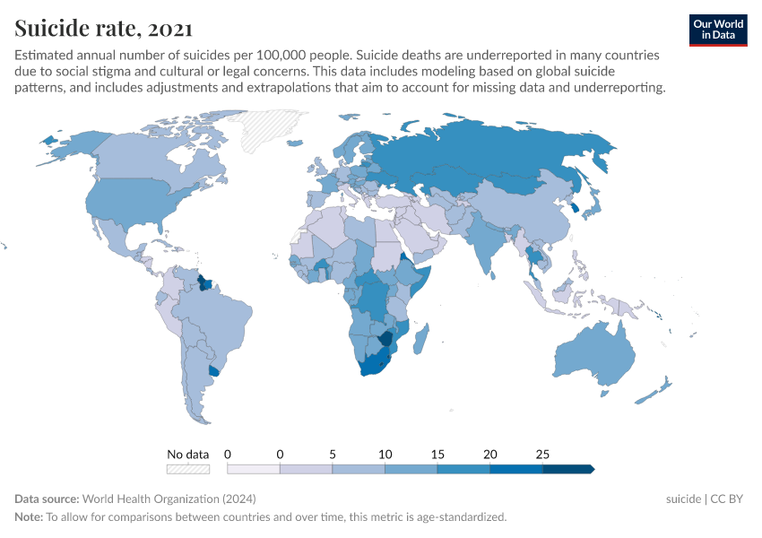 A thumbnail of the "Suicide rate" chart