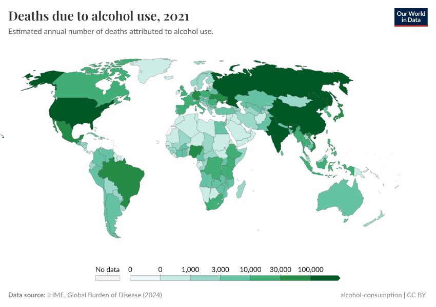 A thumbnail of the "Deaths due to alcohol use" chart