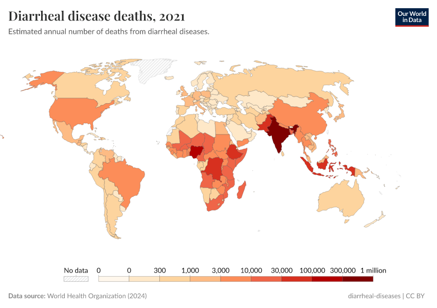 A thumbnail of the "Diarrheal disease deaths" chart