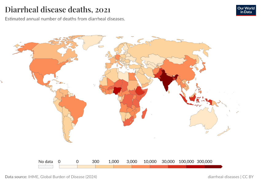 A thumbnail of the "Diarrheal disease deaths" chart