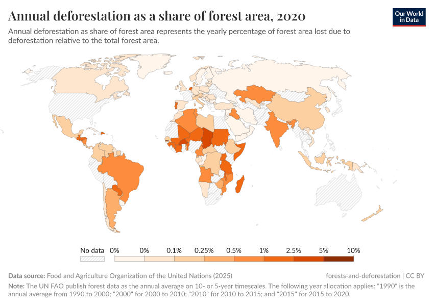 A thumbnail of the "Annual deforestation as a share of forest area" chart