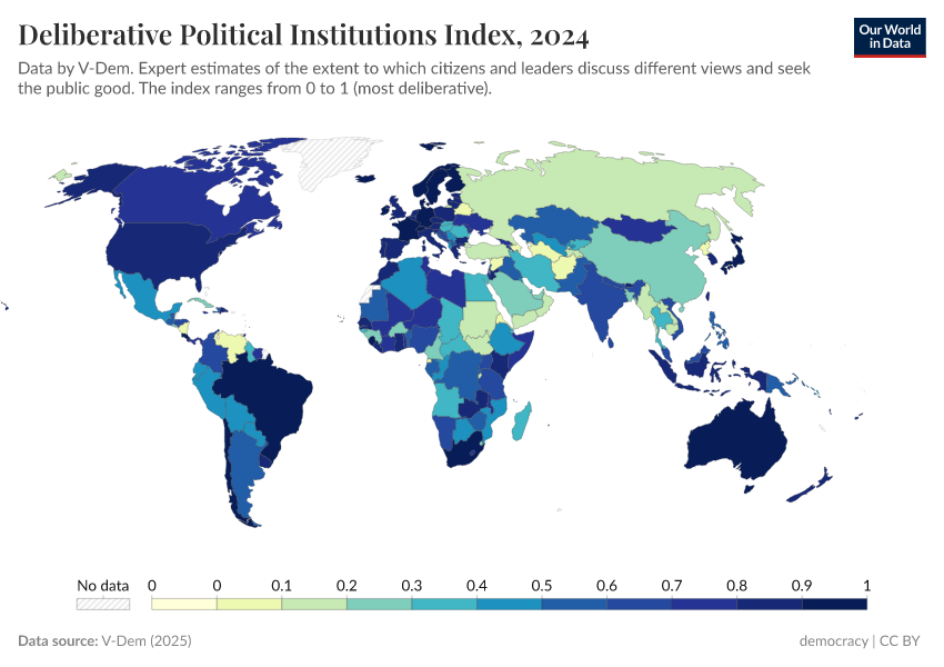A thumbnail of the "Deliberative political institutions index" chart