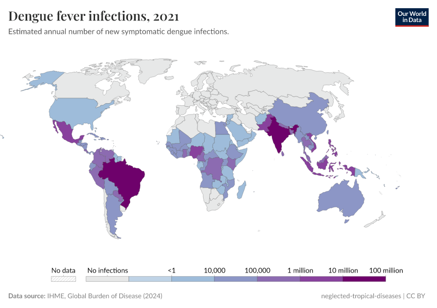 A thumbnail of the "Dengue fever infections" chart