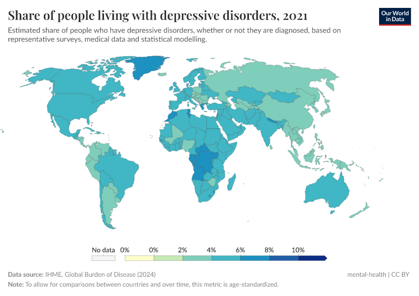 A thumbnail of the "Depressive disorders prevalence" chart