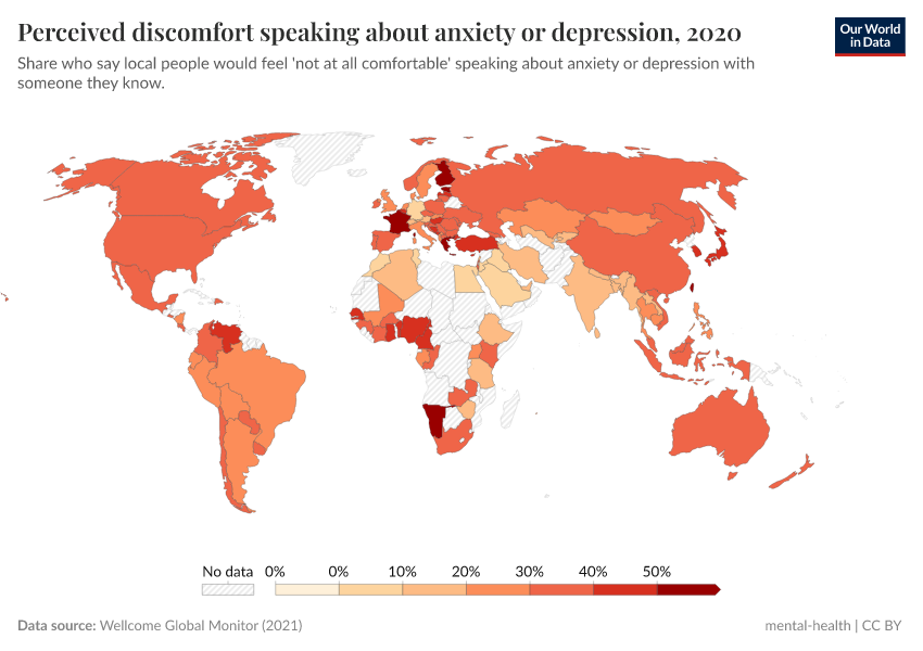 A thumbnail of the "Perceived discomfort speaking about anxiety or depression" chart