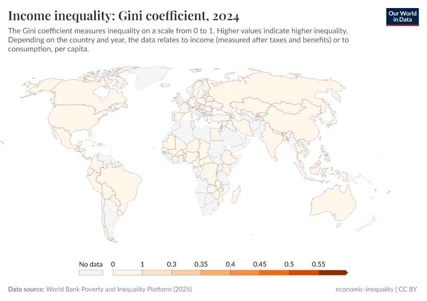 A thumbnail of the "Income inequality: Gini coefficient" chart