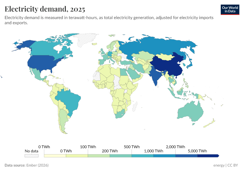 A thumbnail of the "Electricity demand" chart