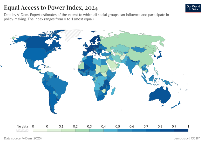 A thumbnail of the "Equal access to power index" chart