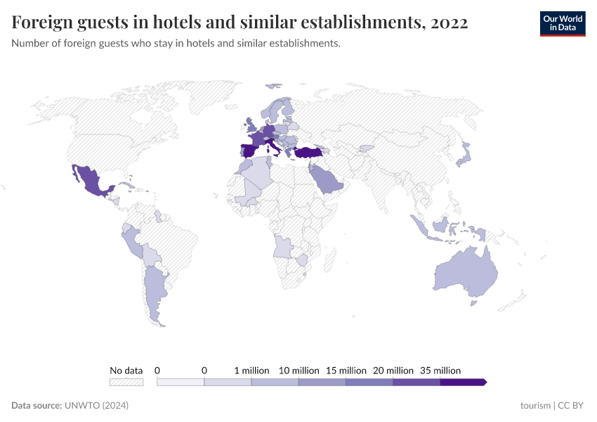 A thumbnail of the "Foreign guests in hotels and similar establishments" chart