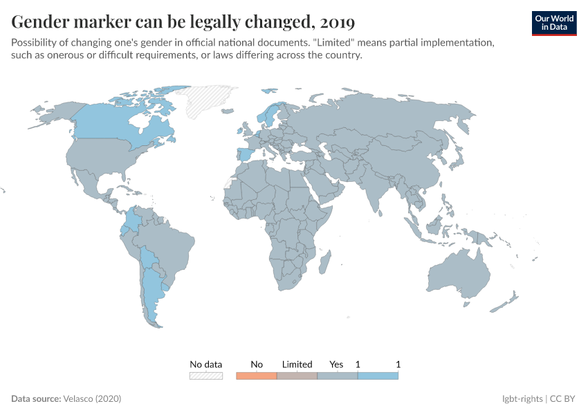 A thumbnail of the "Gender marker can be legally changed" chart