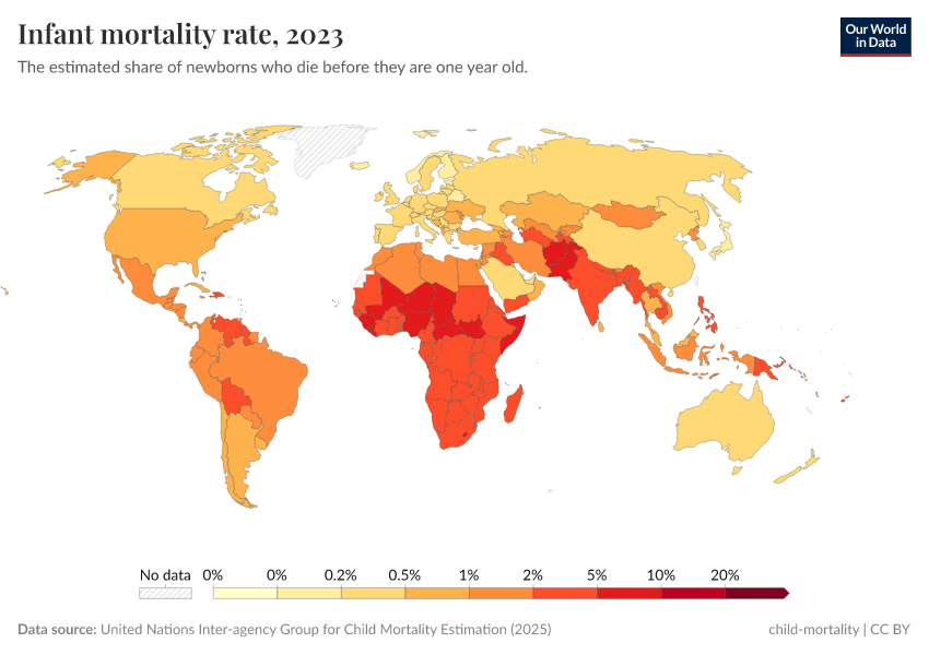A thumbnail of the "Infant mortality rate" chart