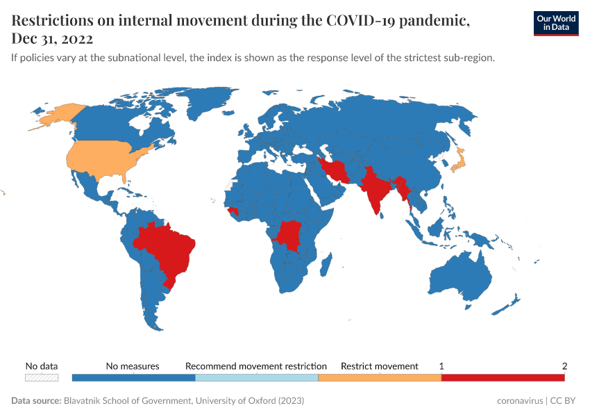 A thumbnail of the "Restrictions on internal movement during the COVID-19 pandemic" chart
