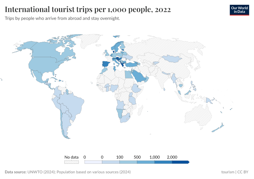 A thumbnail of the "International tourist trips per 1,000 people" chart