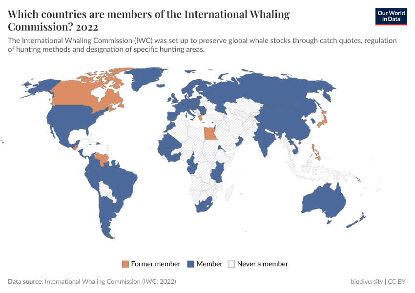 A thumbnail of the "Which countries are members of the International Whaling Commission?" chart