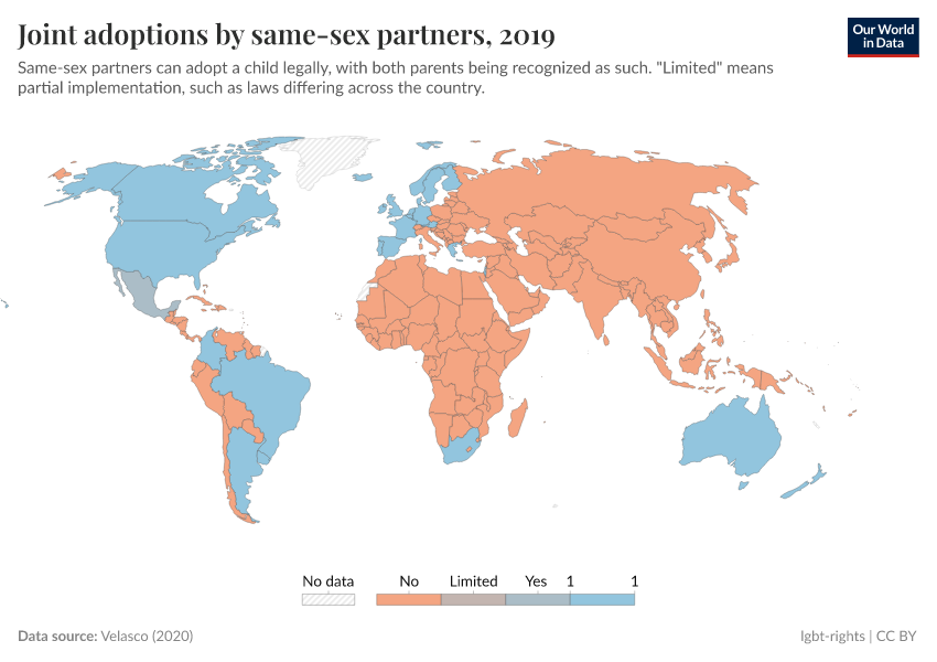 A thumbnail of the "Joint adoptions by same-sex partners" chart