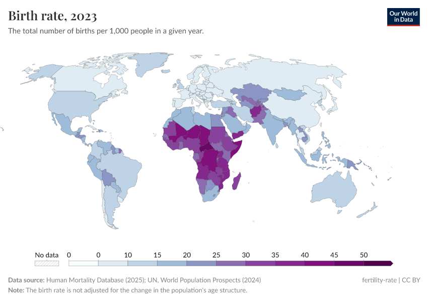 A thumbnail of the "Birth rate" chart