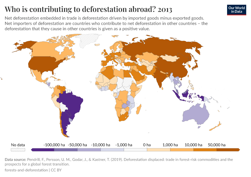 A thumbnail of the "Who is contributing to deforestation abroad?" chart