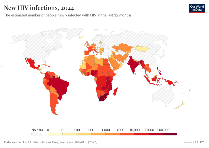 A thumbnail of the "New HIV infections" chart