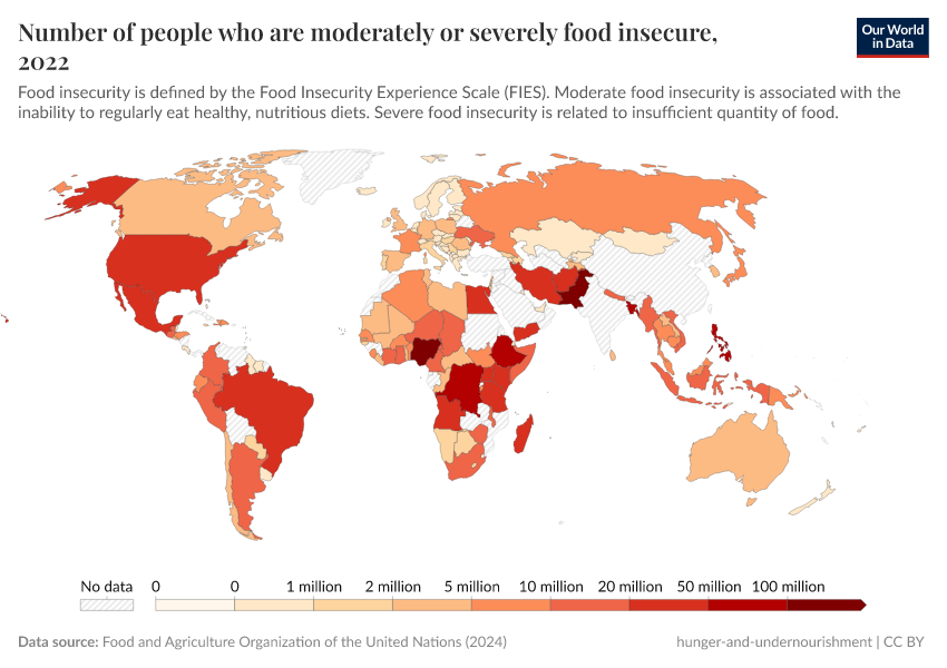 A thumbnail of the "Number of people who are moderately or severely food insecure" chart