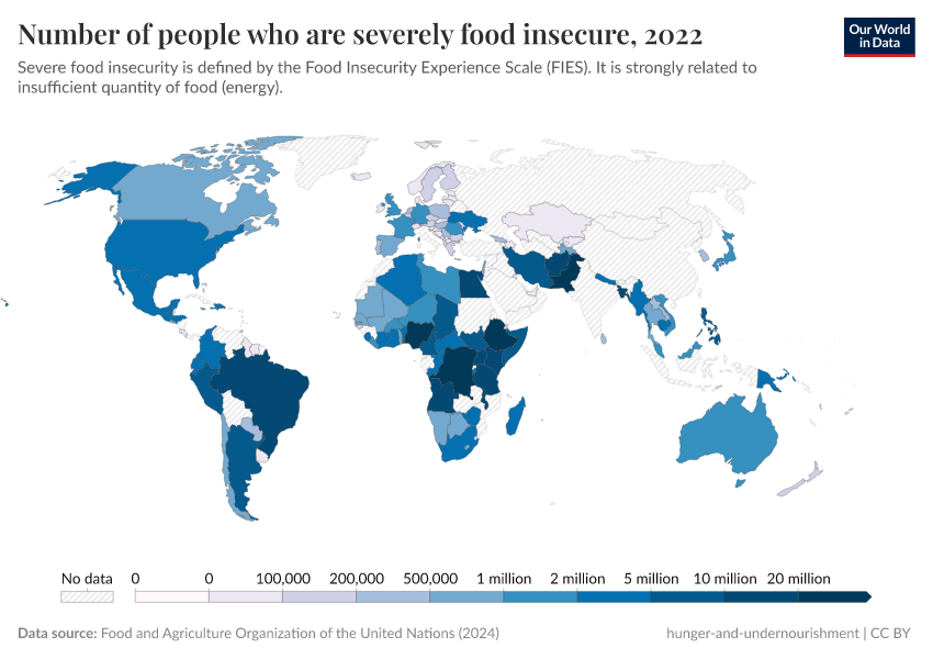 A thumbnail of the "Number of people who are severely food insecure" chart