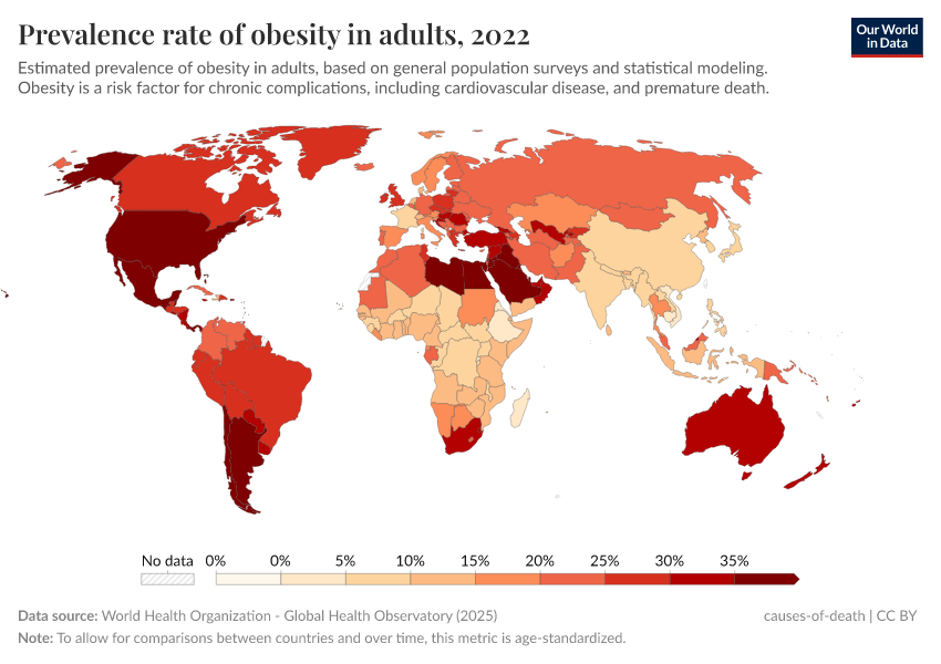 A thumbnail of the "Prevalence rate of obesity in adults" chart