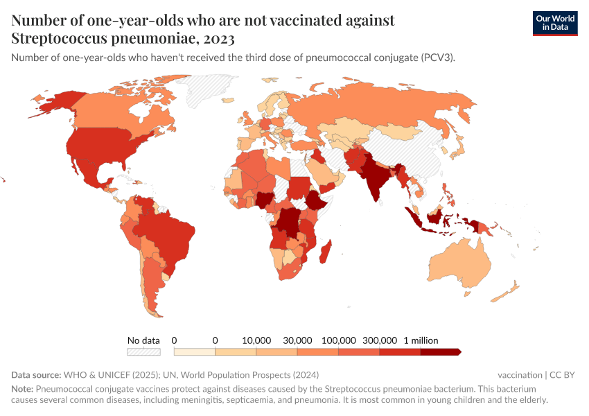 A thumbnail of the "Number of one-year-olds who are not vaccinated against Streptococcus pneumoniae" chart