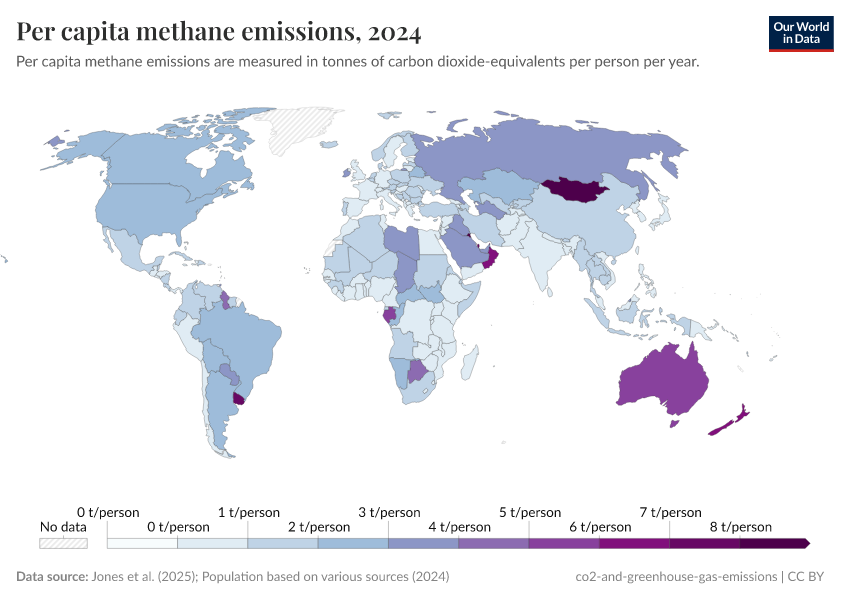 A thumbnail of the "Per capita methane emissions" chart