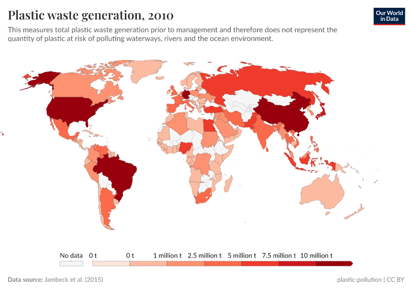 A thumbnail of the "Plastic waste generation" chart