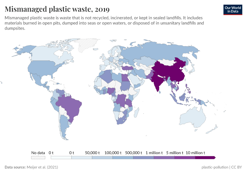 A thumbnail of the "Mismanaged plastic waste" chart