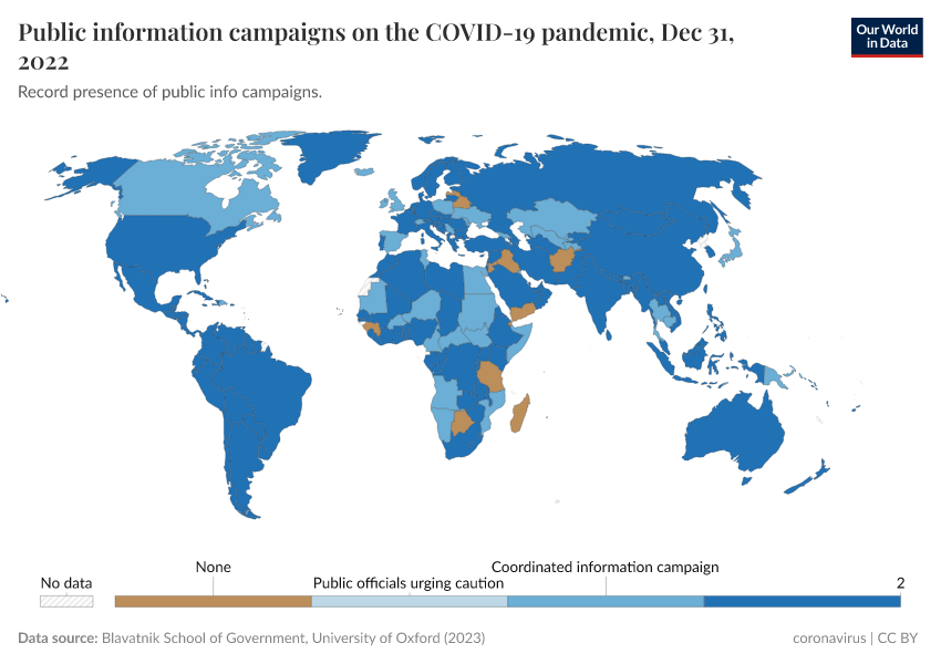 A thumbnail of the "Public information campaigns on the COVID-19 pandemic" chart