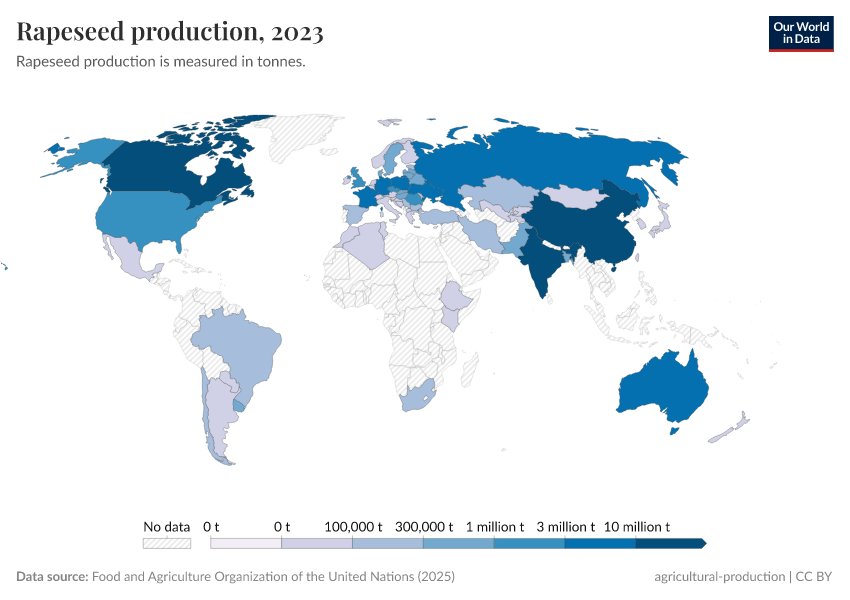 A thumbnail of the "Rapeseed production" chart