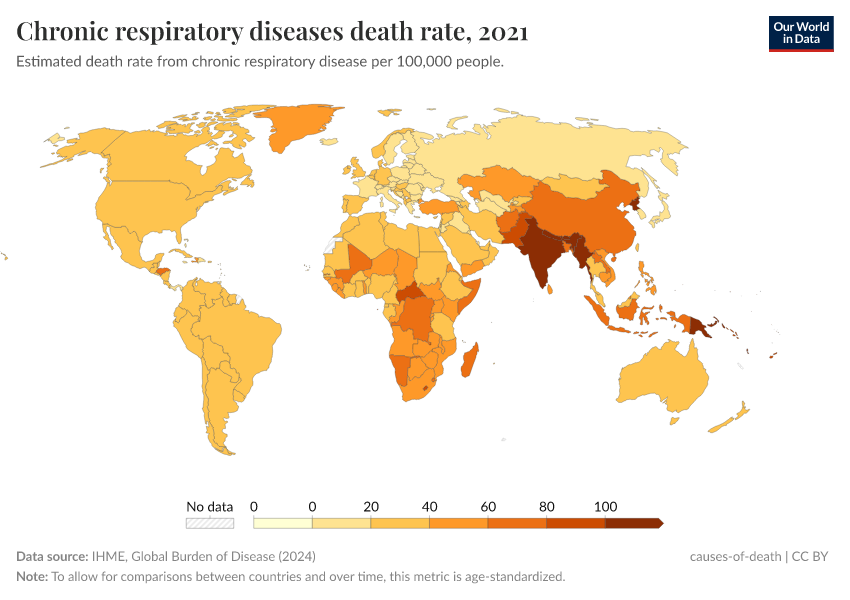 A thumbnail of the "Chronic respiratory diseases death rate" chart