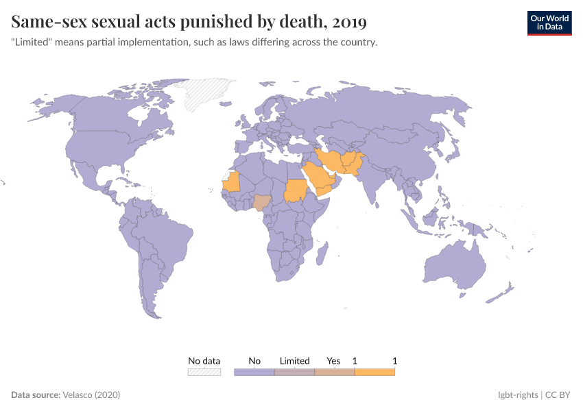 A thumbnail of the "Same-sex sexual acts punished by death" chart