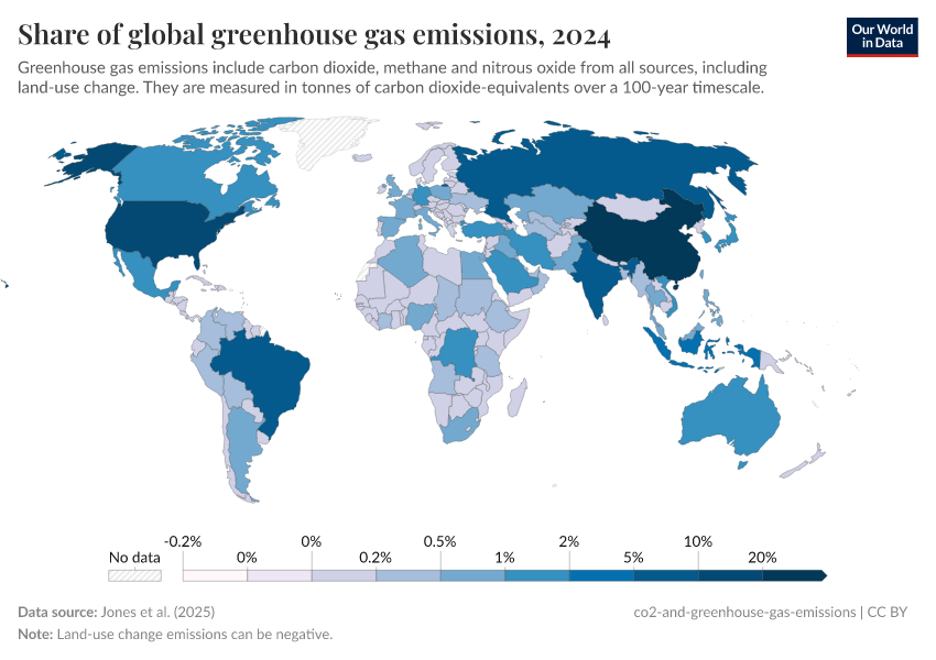 A thumbnail of the "Share of global greenhouse gas emissions" chart