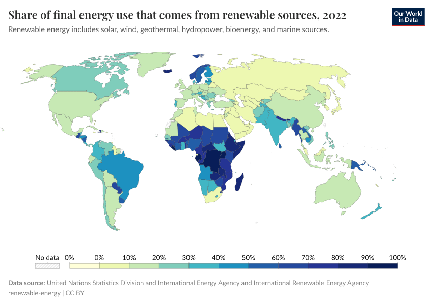 A thumbnail of the "Share of final energy use that comes from renewable sources" chart