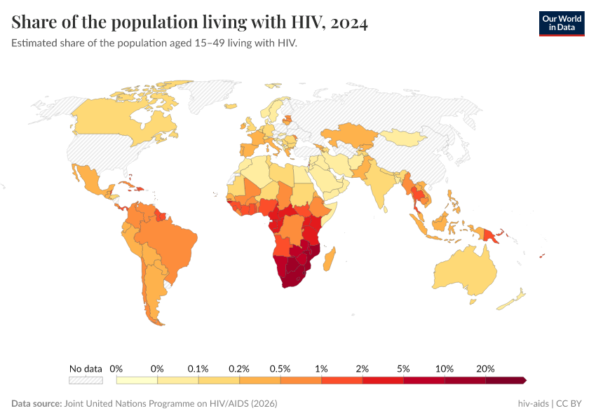 A thumbnail of the "Share of the population living with HIV" chart