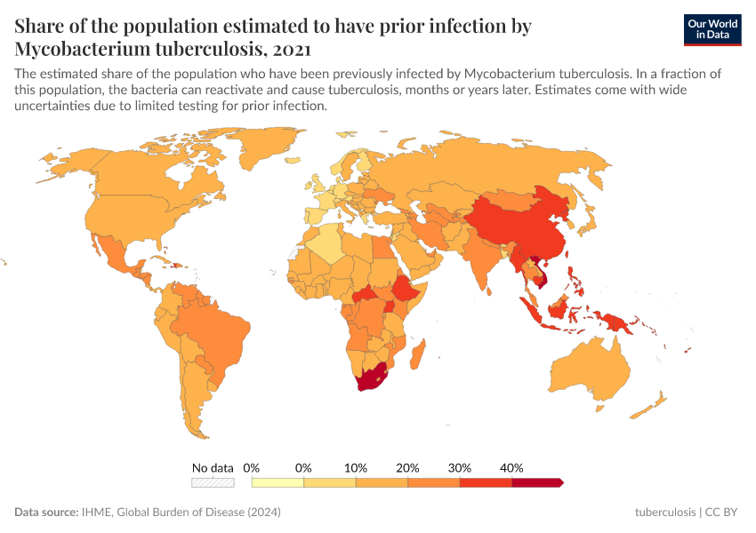 A thumbnail of the "Share of the population estimated to have prior infection by Mycobacterium tuberculosis" chart
