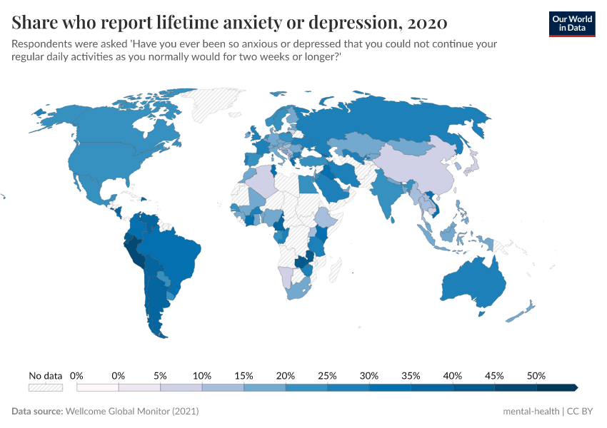 A thumbnail of the "Share who report lifetime anxiety or depression" chart