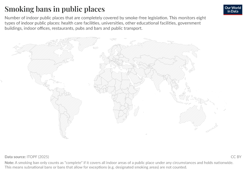 A thumbnail of the "Smoking bans in public places" chart