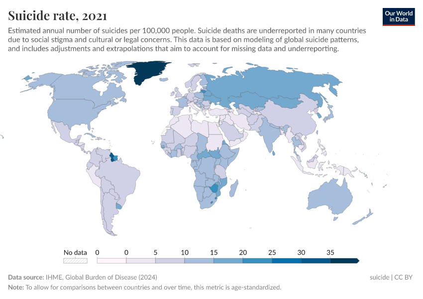 A thumbnail of the "Suicide rate" chart
